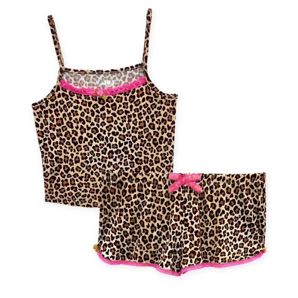 NEW - Leopard Shorts & Cami Lounge Set
